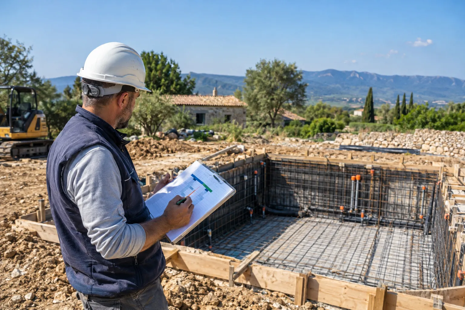 Le suivi des grandes étapes d’un chantier de piscine